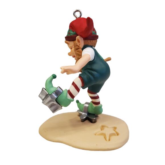 Vintage Hallmark Creative Cutter Cooking for Christmas Elf Ornament 2001 - Picture 8 of 12